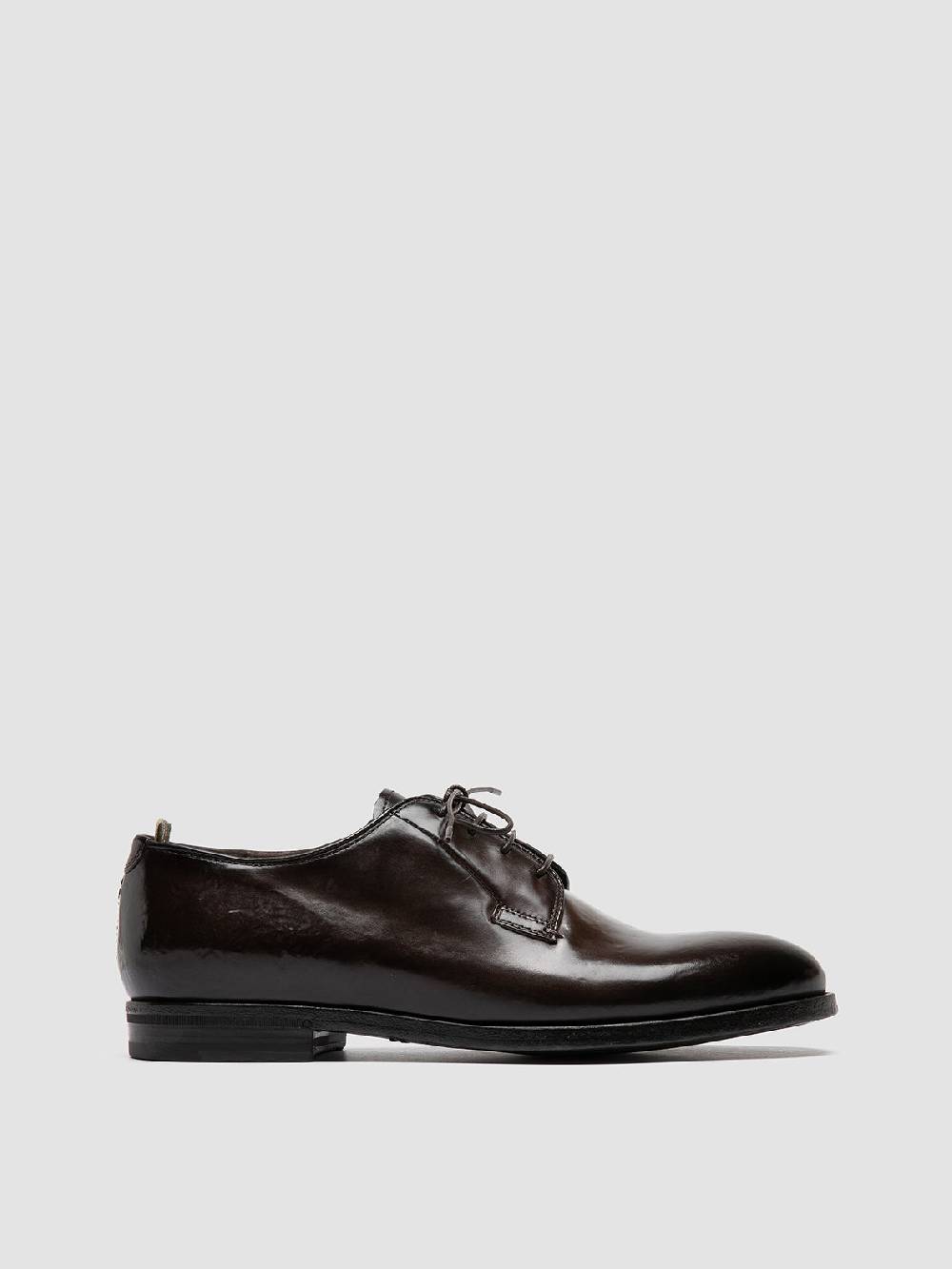 Officine Creative VANDERBILT CAOU 013 Scarpe Derby Marrone Scuro in Pelle