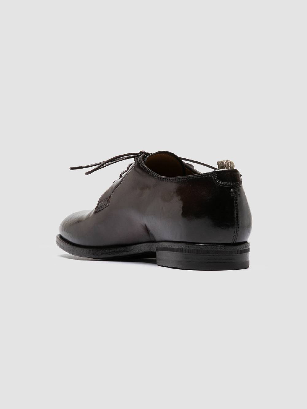 Officine Creative VANDERBILT CAOU 013 Scarpe Derby Marrone Scuro in Pelle Affare Del Giorno