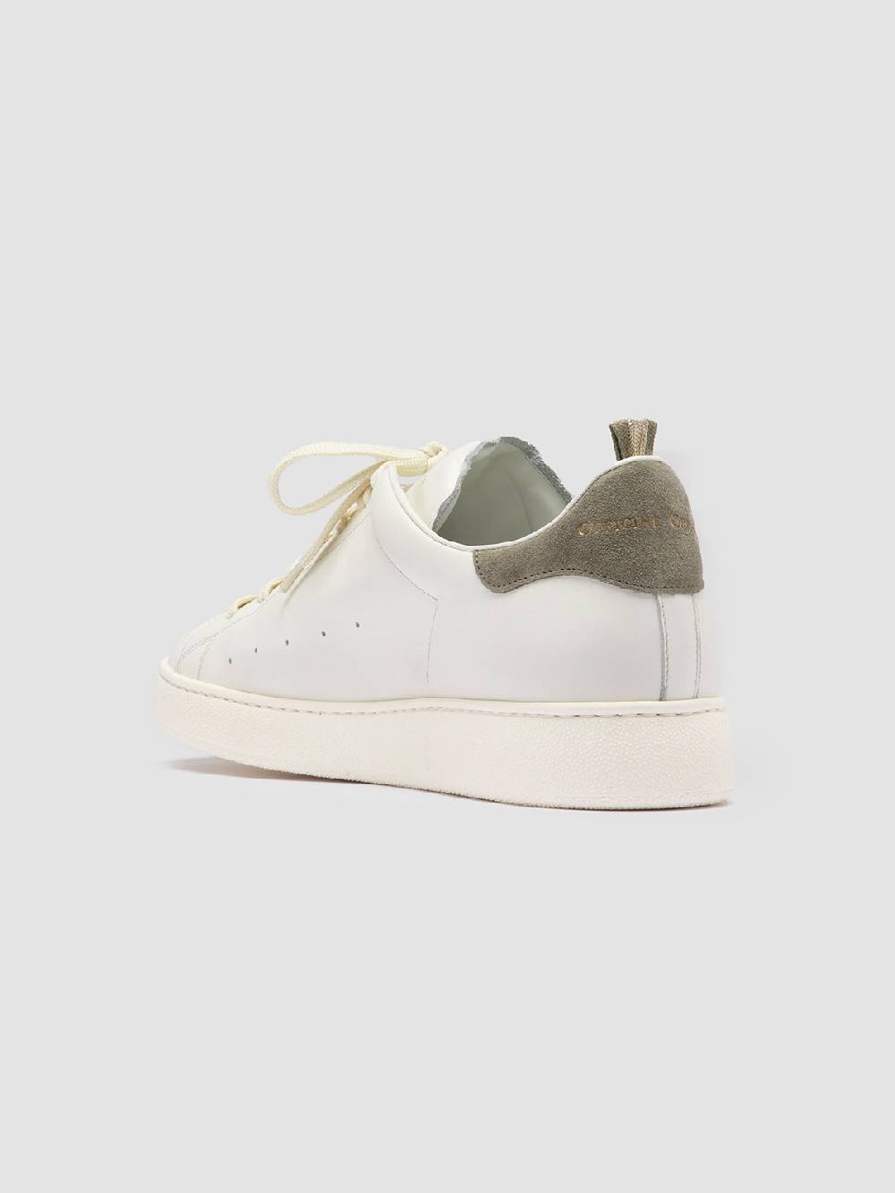 Officine Creative MOWER 002 Sneakers Basse in Pelle e Camoscio Bianca Prezzo Ridotto