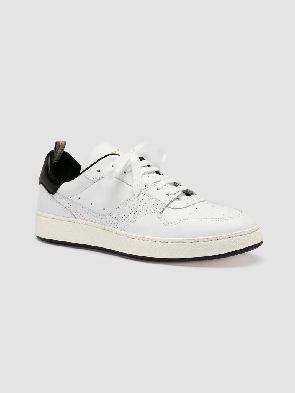 Officine Creative MOWER 016 Sneakers Basse in Pelle Bianca Offerta