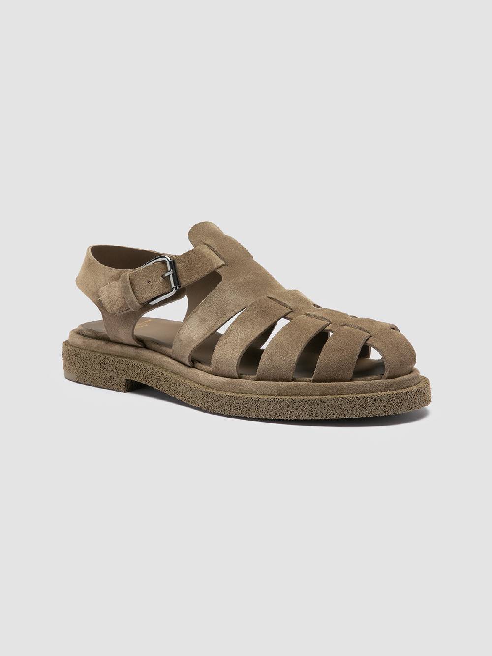Officine Creative TONAL 18 Taupe Suede Sandals Rilascio limitato
