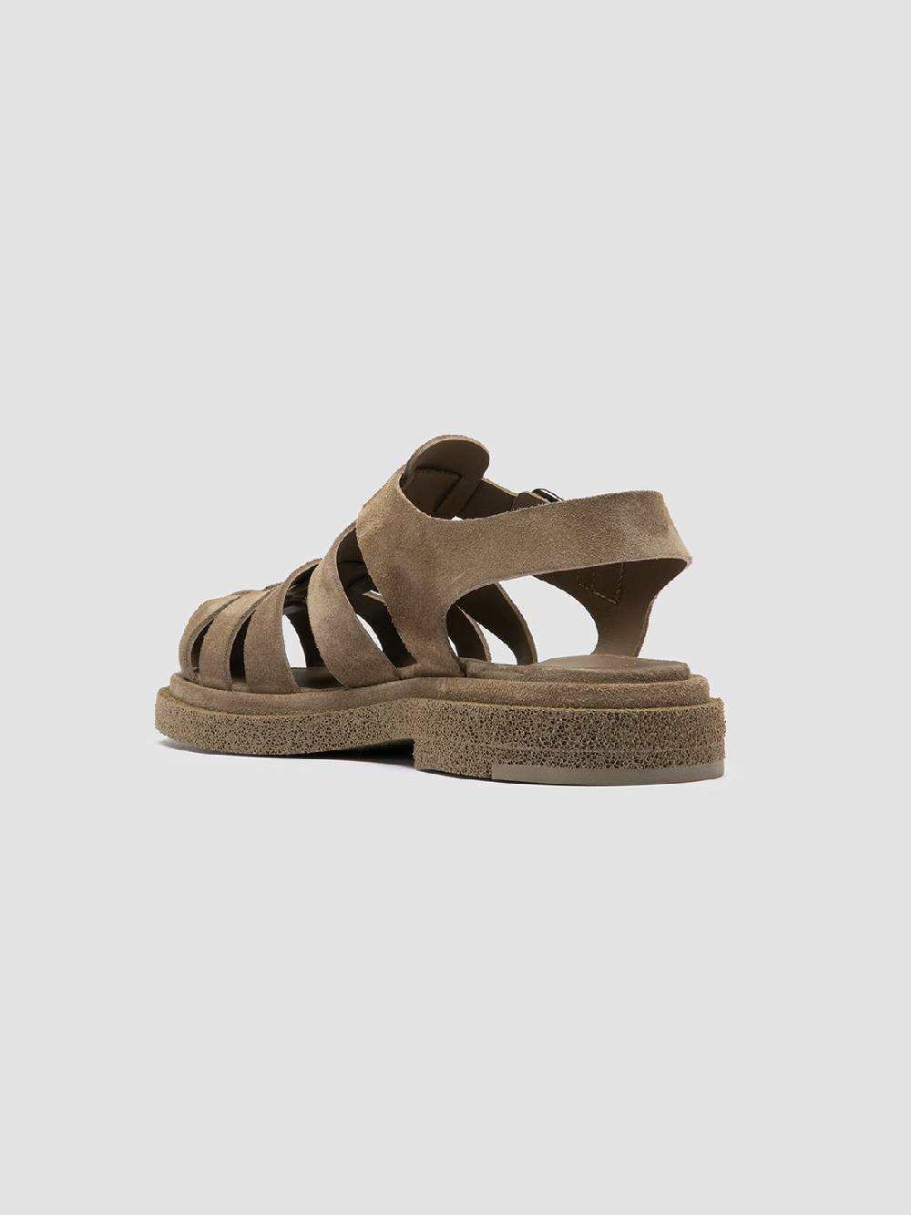 Officine Creative TONAL 18 Taupe Suede Sandals Rilascio limitato