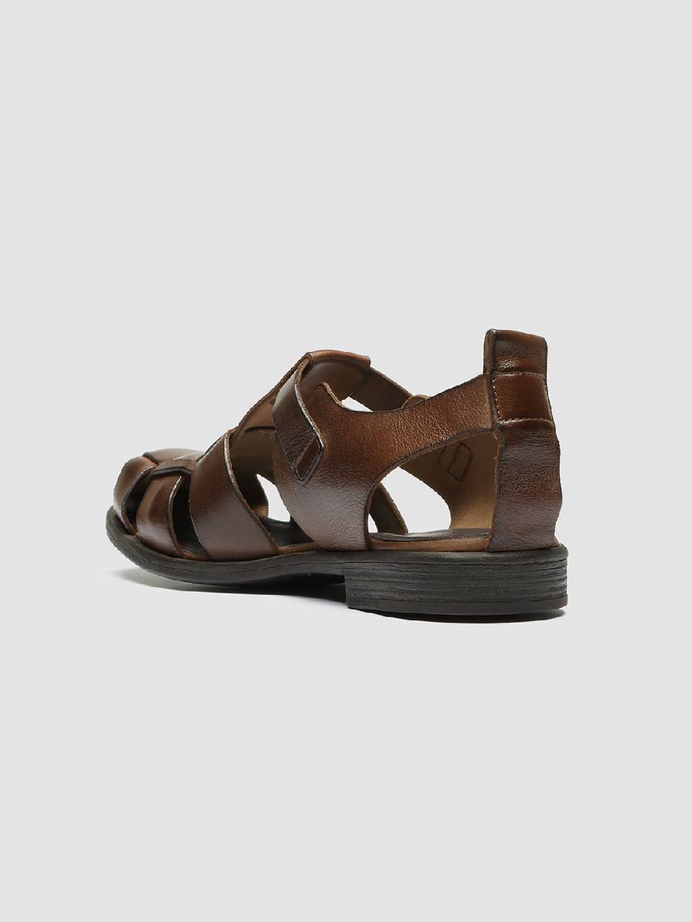 Officine Creative CHRONICLE 145 Sandali in Pelle Marrone Saldi