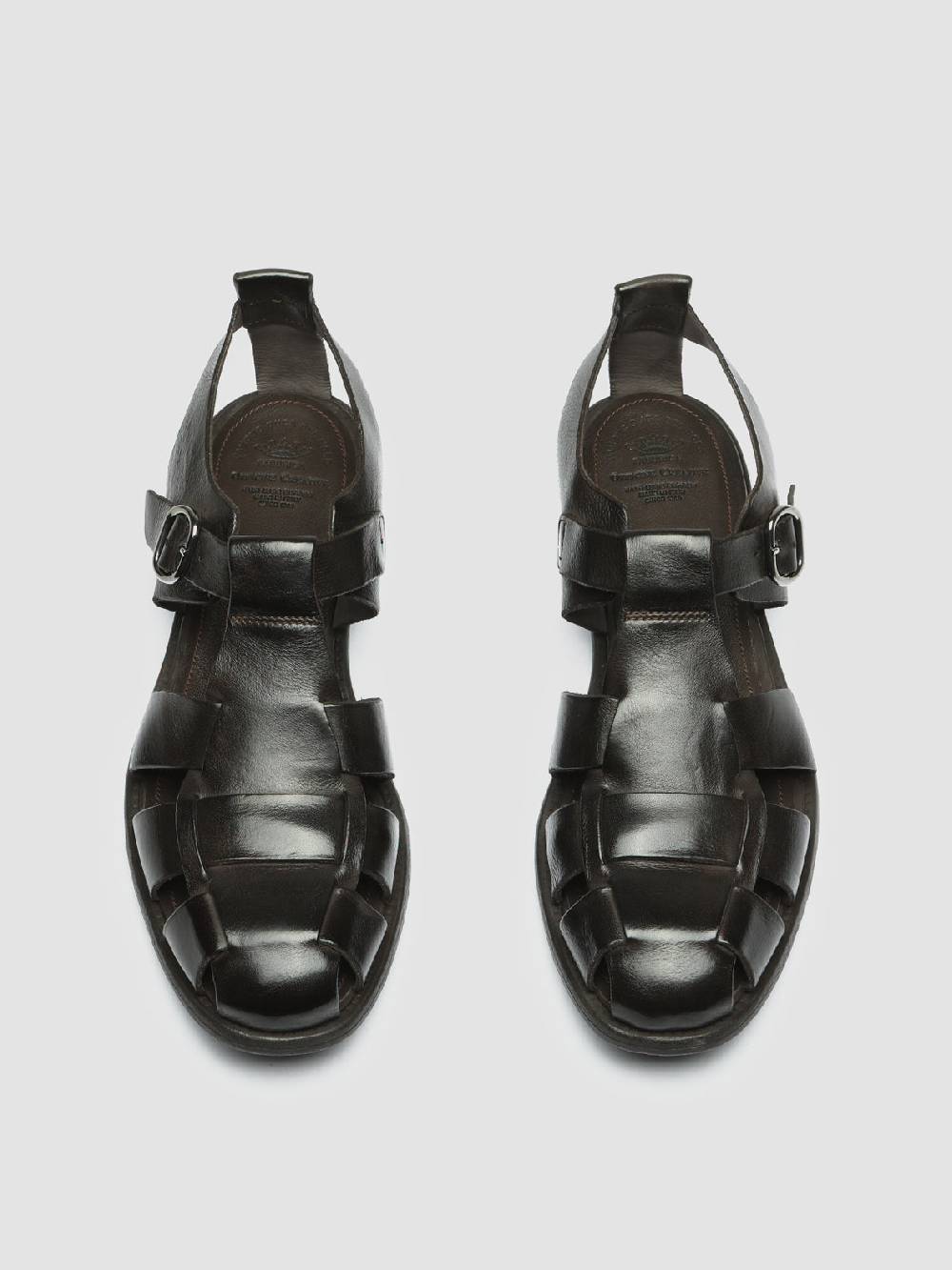 Officine Creative CHRONICLE 145 Sandali in Pelle Marrone Offerte