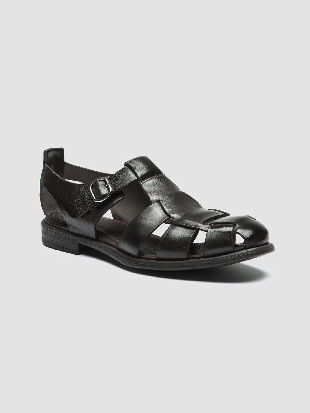 Officine Creative CHRONICLE 145 Sandali in Pelle Marrone Offerte