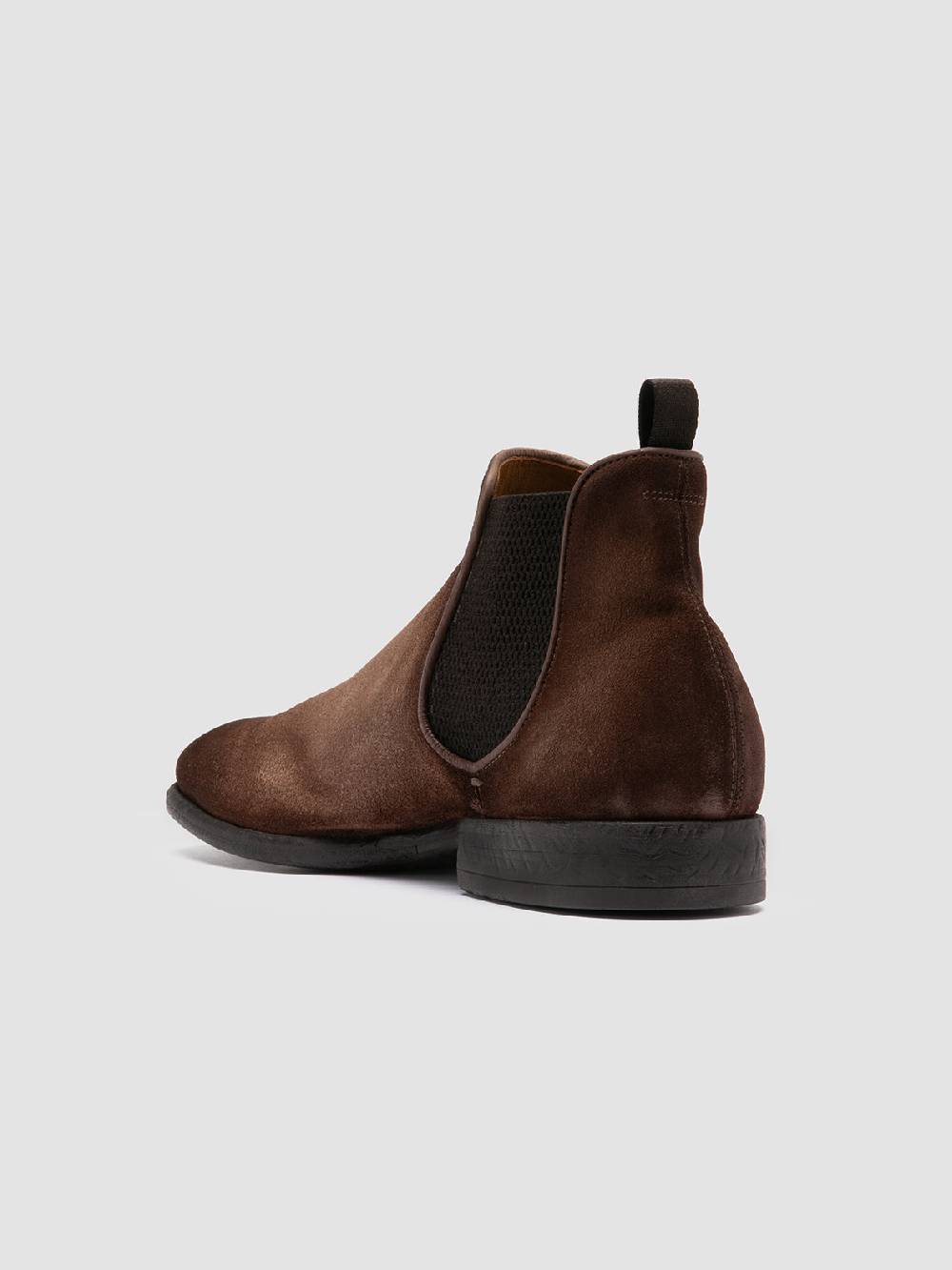 Officine Creative CETON 647 Stivaletti Chelsea in Pelle Scamosciata Marrone Vendita Economica