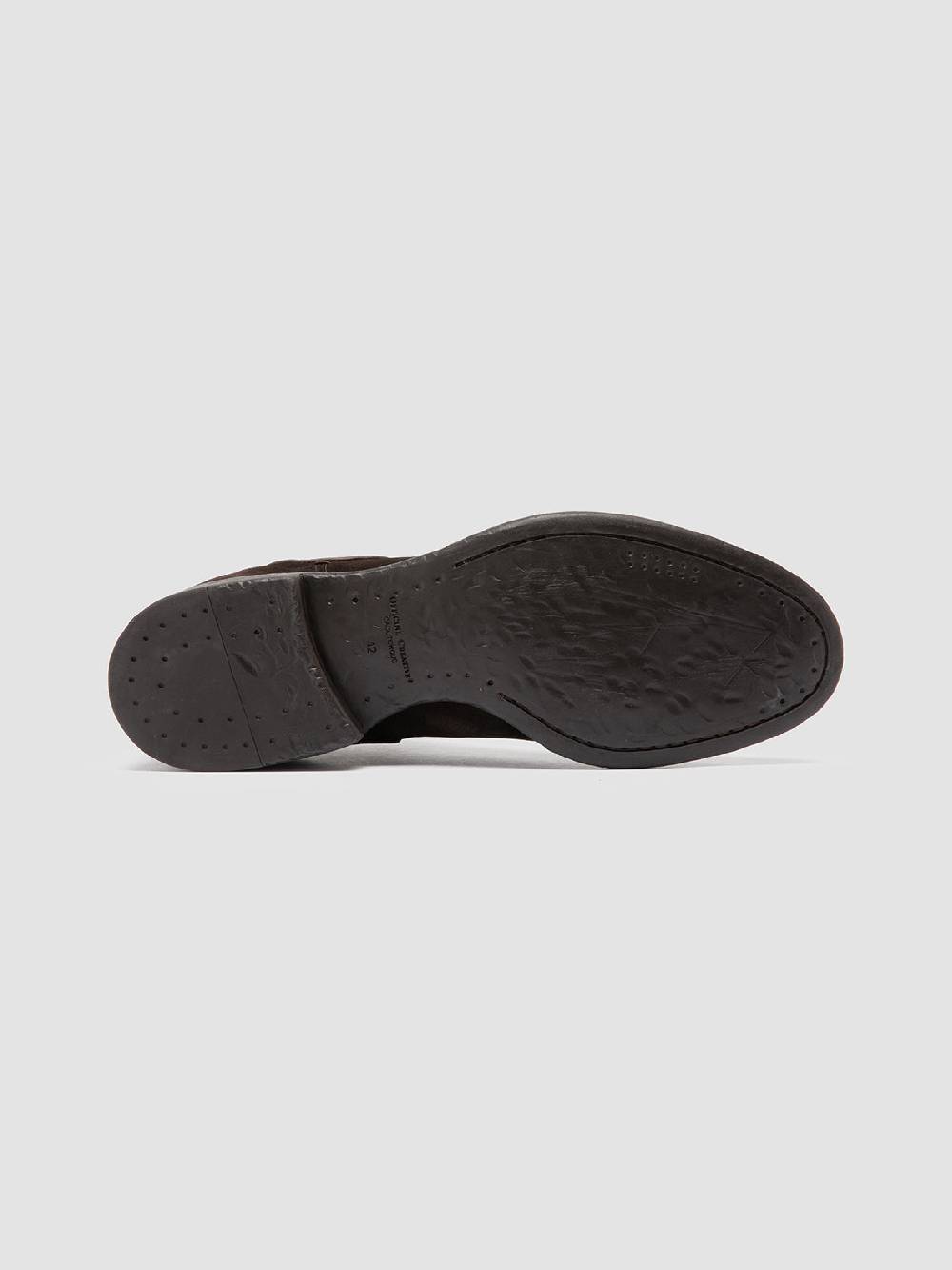 Officine Creative CETON 647 Stivaletti Chelsea in Pelle Scamosciata Marrone Saldi Di Fabbrica
