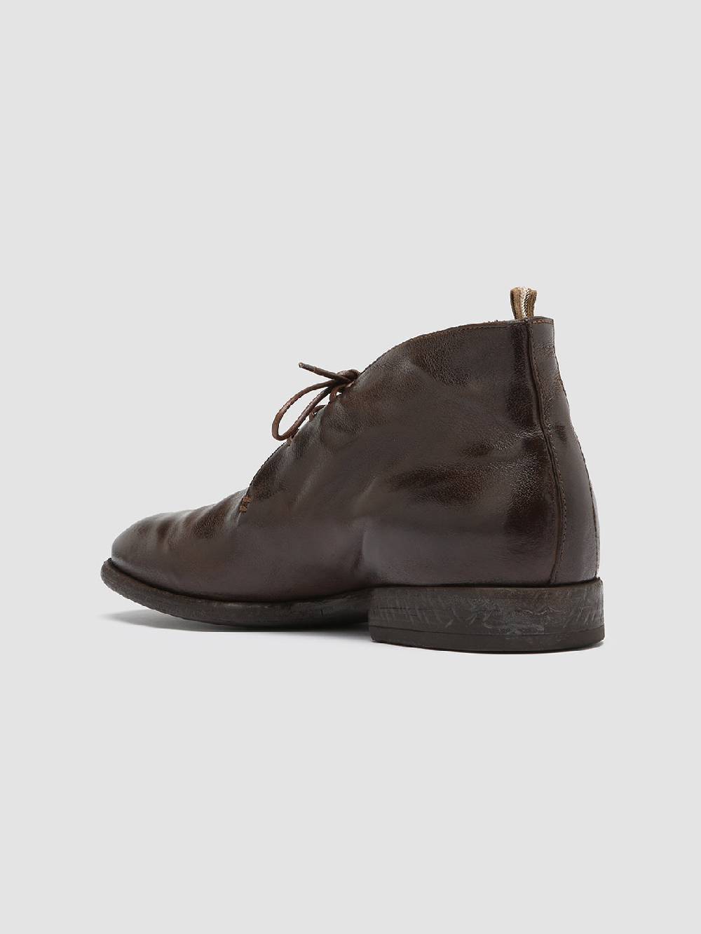 Officine Creative CETON 685 Stivali Chukka in Pelle Marrone In Saldo