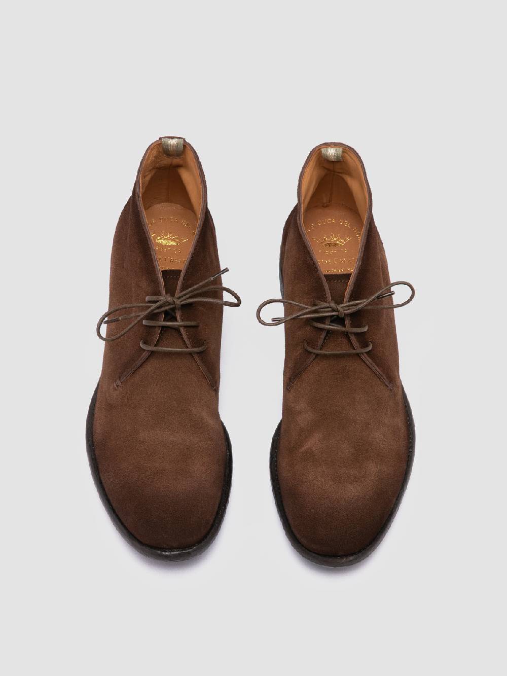 Officine Creative CETON 685 Stivali Chukka in Camoscio Marrone Nuova