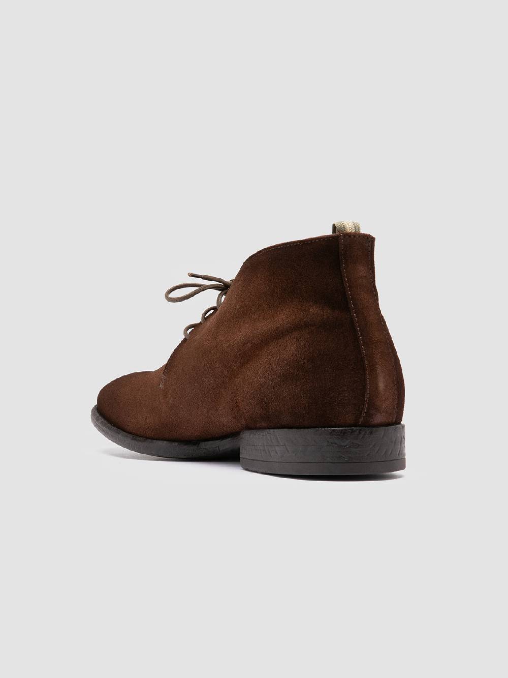 Officine Creative CETON 685 Stivali Chukka in Camoscio Marrone Nuova
