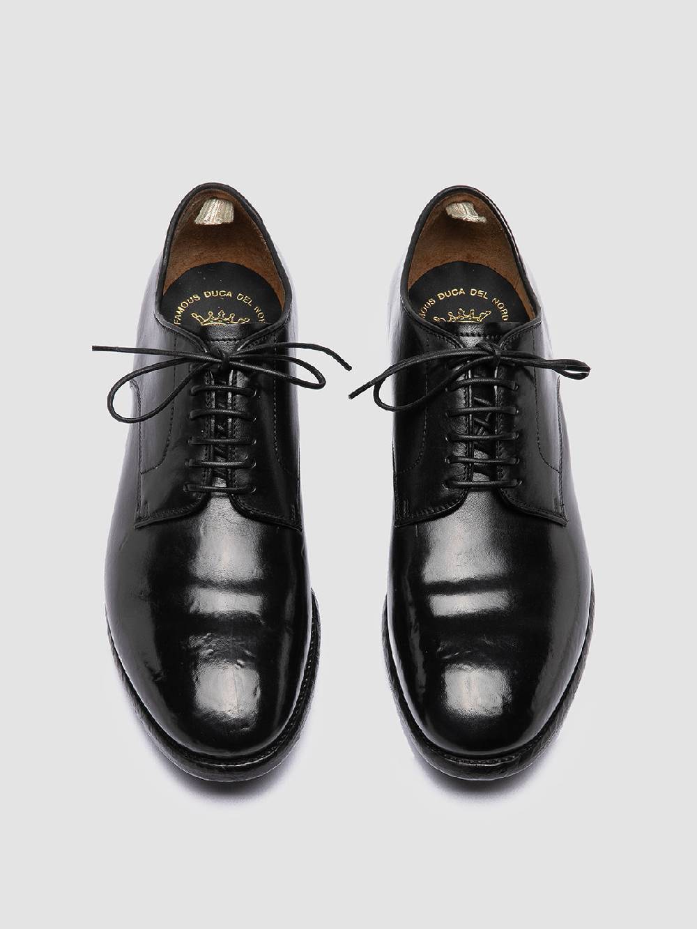 Officine Creative PRINCE 606 Derby in Pelle Nera 2025