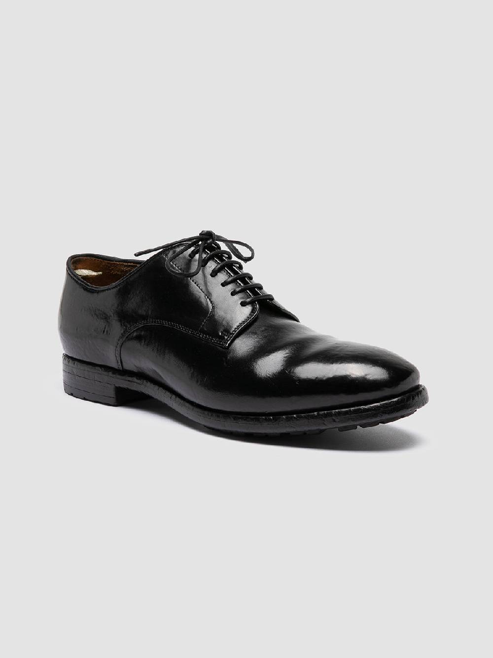 Officine Creative PRINCE 606 Derby in Pelle Nera 2025