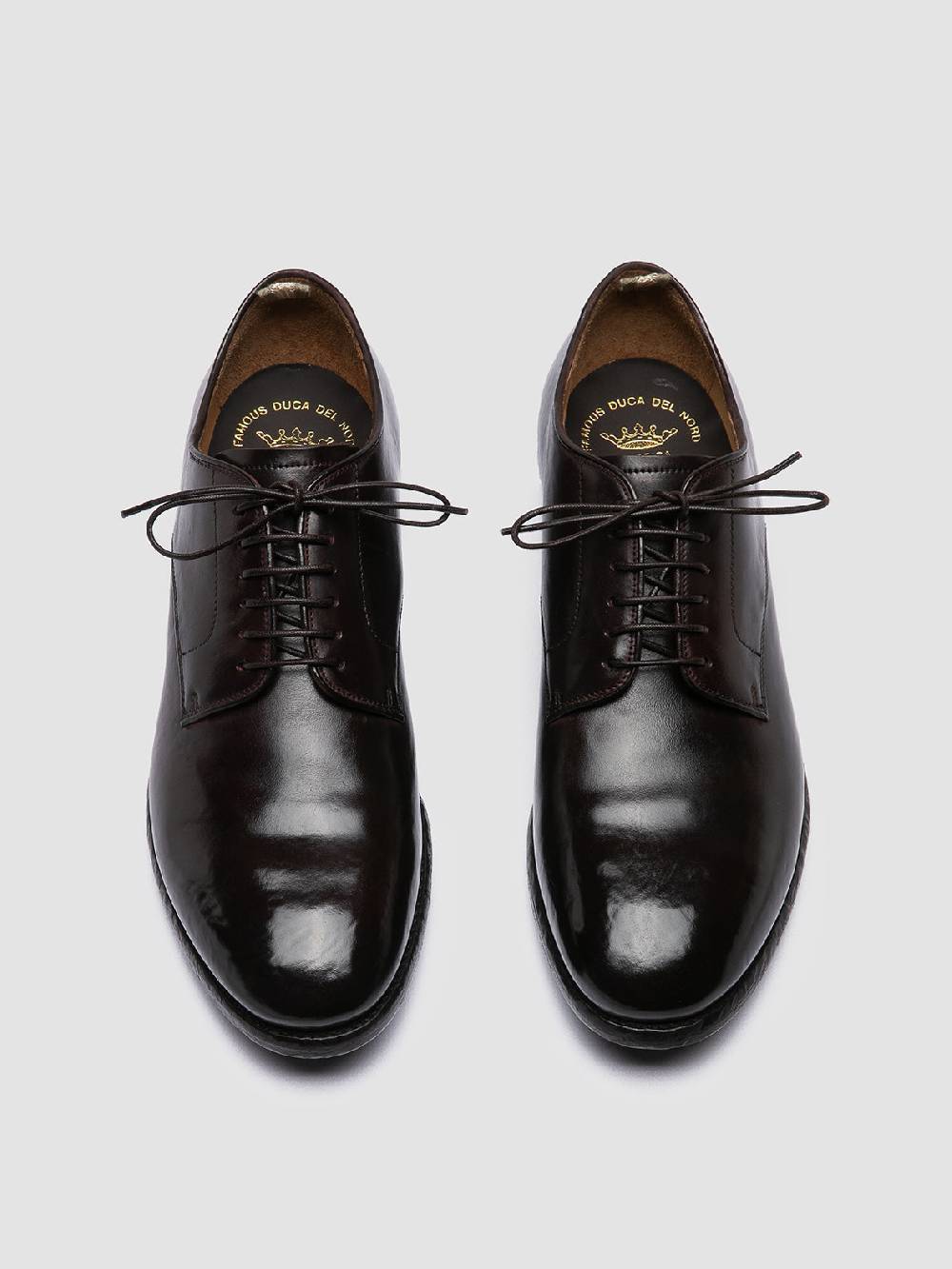 Officine Creative PRINCE 606 Derby in Pelle Marrone Italy