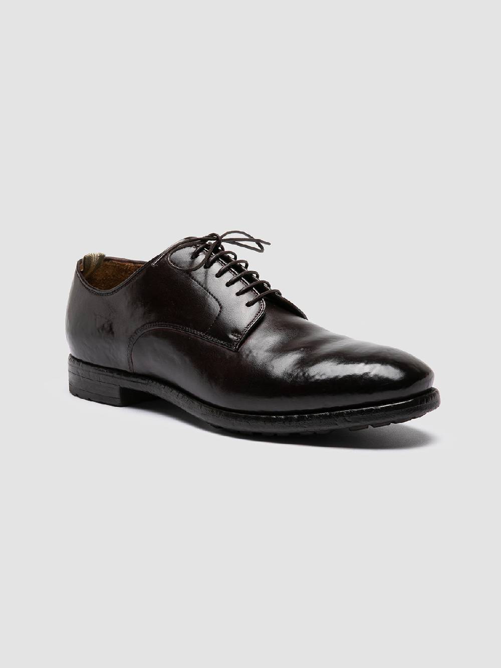 Officine Creative PRINCE 606 Derby in Pelle Marrone Italy