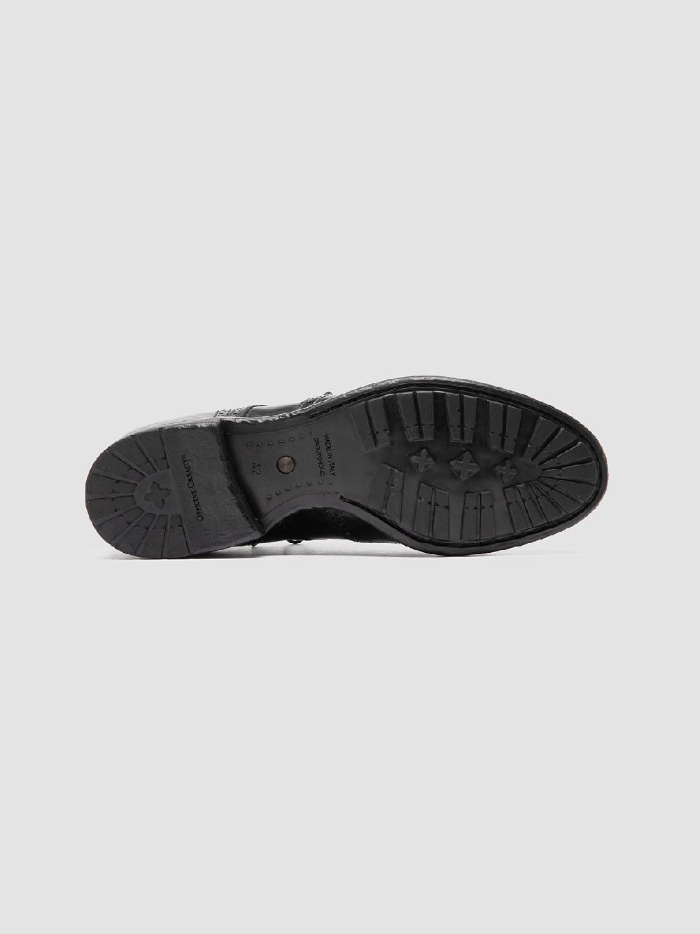 Officine Creative TEMPLE 609 Derby in Pelle Nera Italia