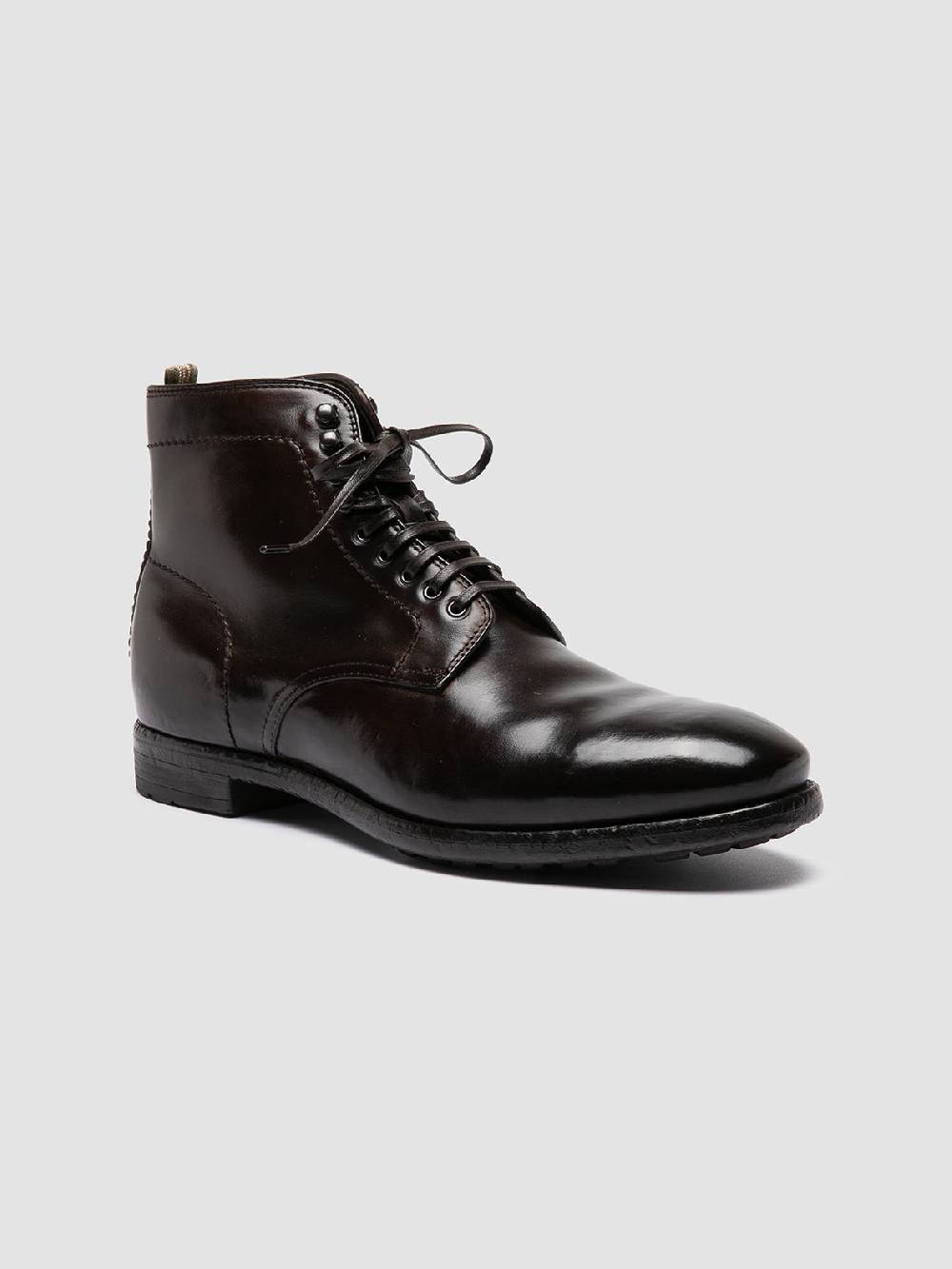 Officine Creative PRINCE 610 Stivaletti in Pelle Marrone In Linea
