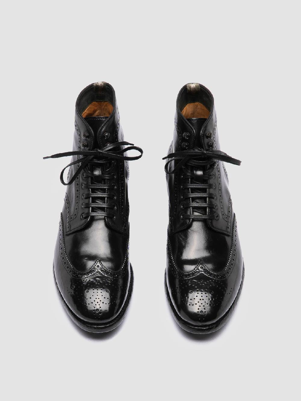 Officine Creative PRINCE 612 Stivaletti in Pelle Nera Nuovo