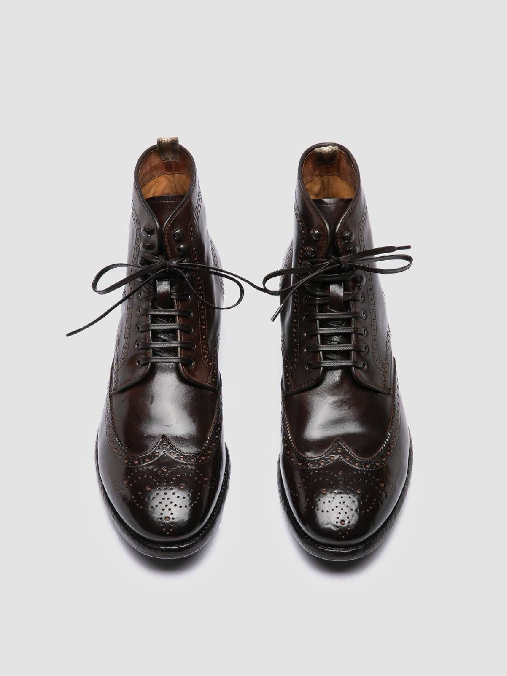 Officine Creative PRINCE 612 Stivaletti in Pelle Marrone Qualità