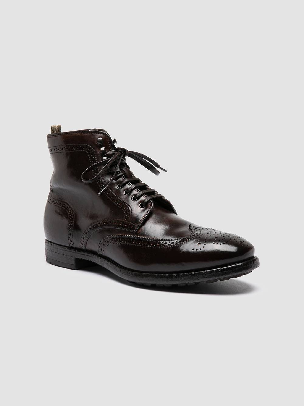 Officine Creative PRINCE 612 Stivaletti in Pelle Marrone Qualità
