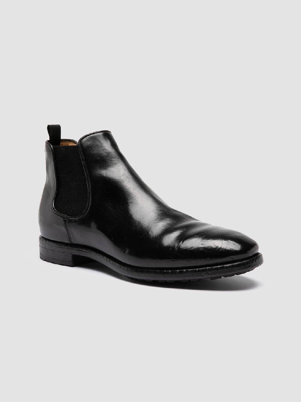 Officine Creative PRINCE 617 Stivaletti Chelsea in Pelle Nera Vendita