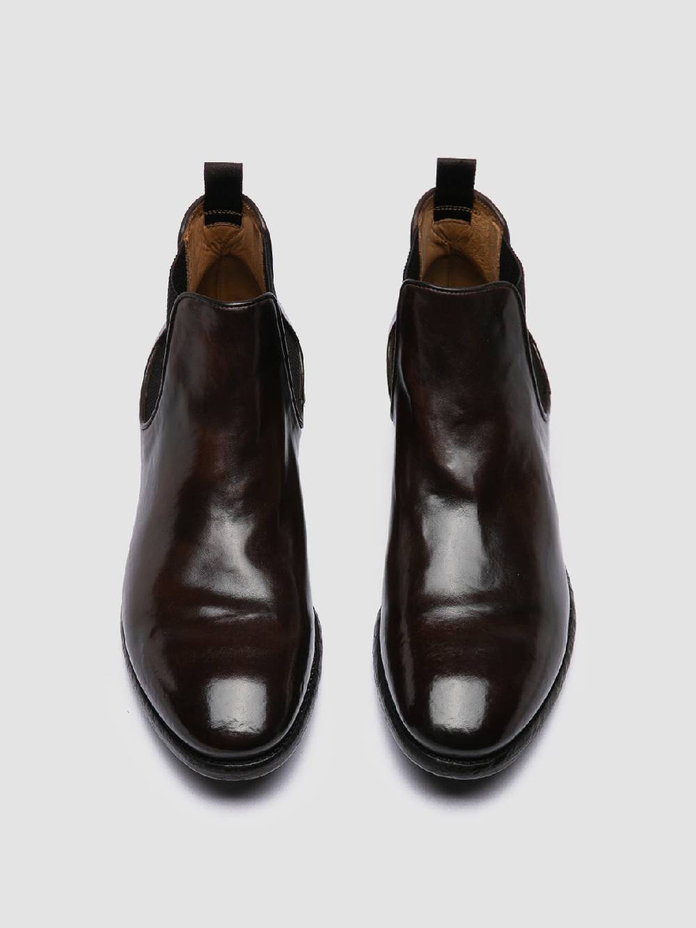 Officine Creative PRINCE 617 Stivaletti Chelsea in Pelle Marrone Promozione