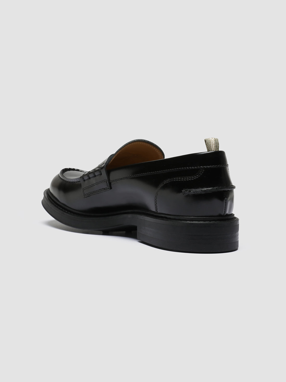 Officine Creative UNIFORM 001 Mocassini in Pelle Nera Spedizione Gratuita