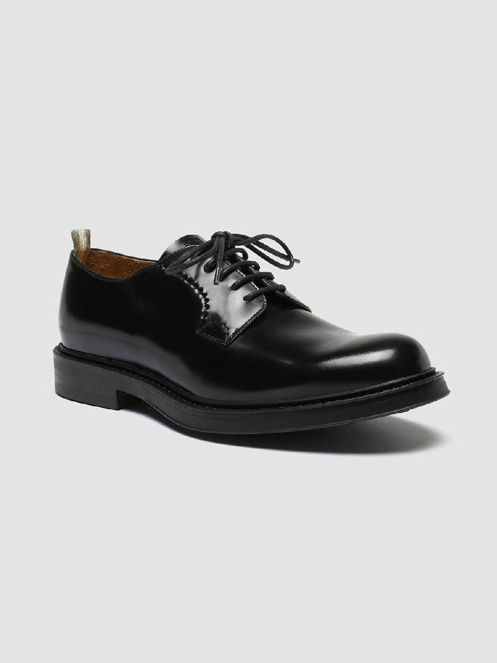 Officine Creative UNIFORM 003 Derby in Pelle Nera Soddisfazione Garantita