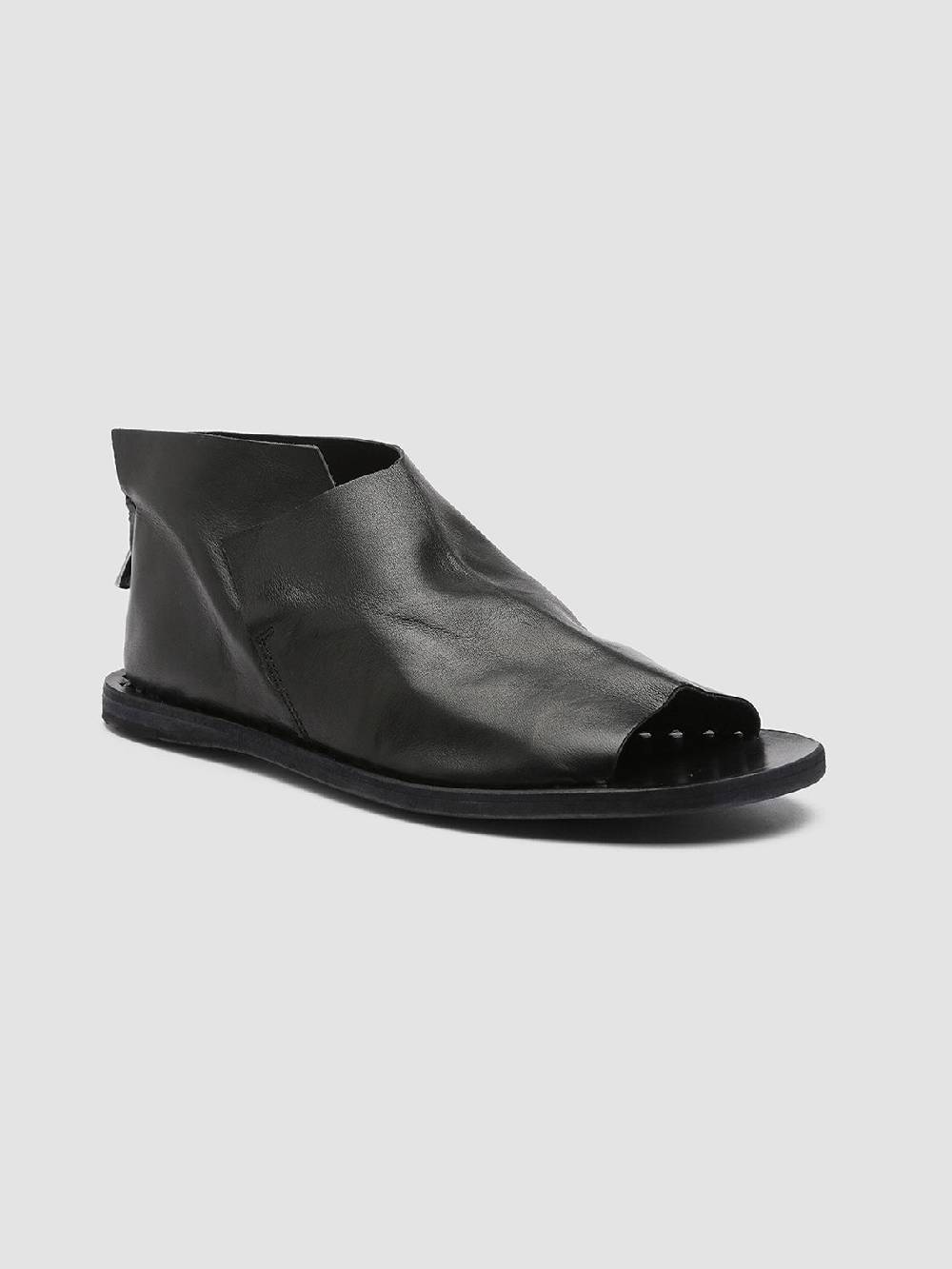 Officine Creative ITACA 005 Sandali in Pelle Nera Qualità Garantita