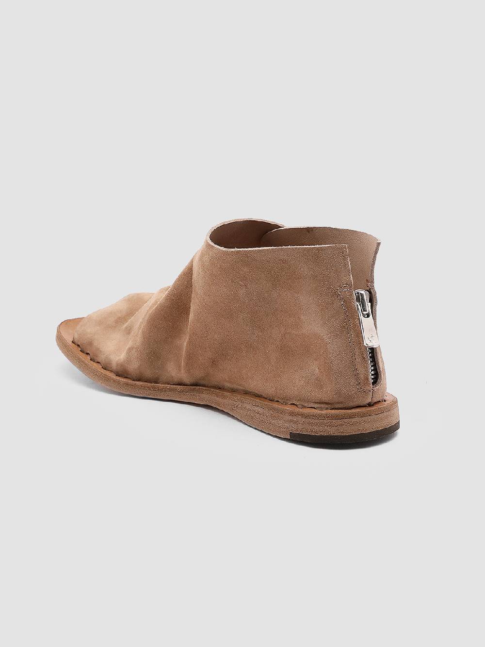 Officine Creative ITACA 018 Sandali in Pelle Scamosciata Marrone Negozi Online