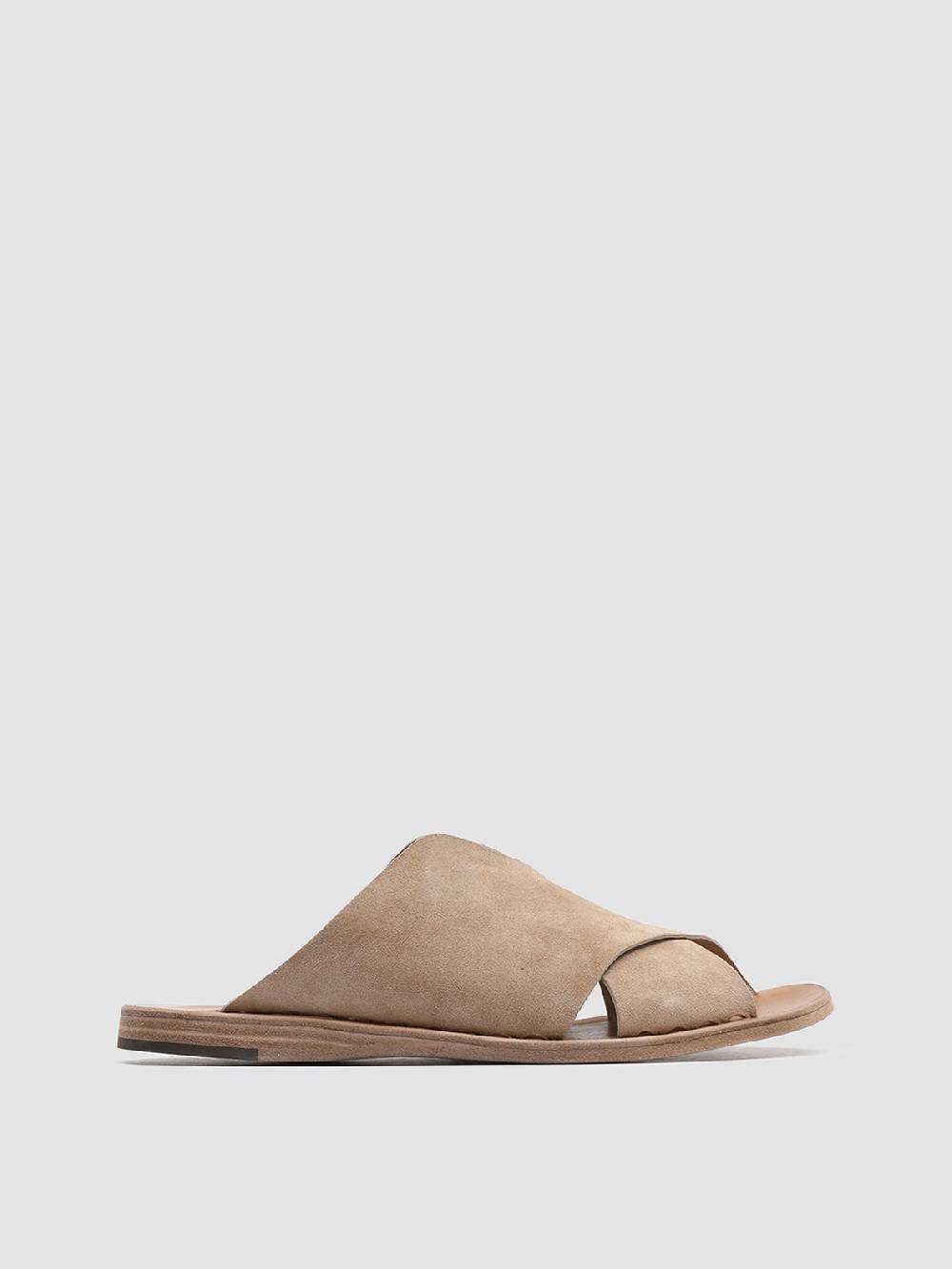 Officine Creative ITACA 019 Sandali in Pelle Scamosciata Marrone