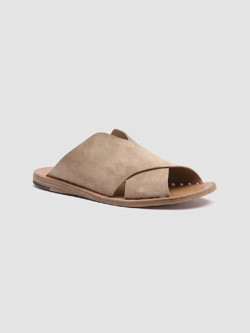 Officine Creative ITACA 019 Sandali in Pelle Scamosciata Marrone Consegna Veloce