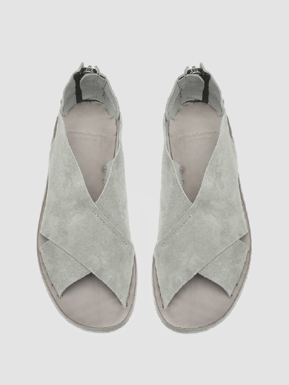 Officine Creative Itaca 26 Sandali in Pelle Scamosciata Grigia Fino Al -60%