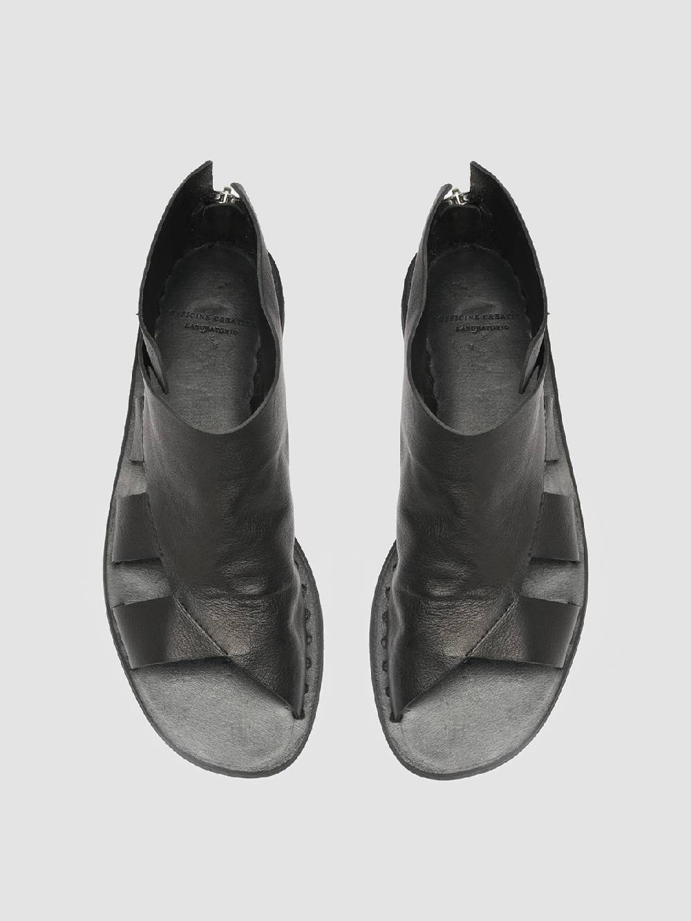 Officine Creative ITACA 032 Sandali in Pelle Nera Prezzo Ridotto