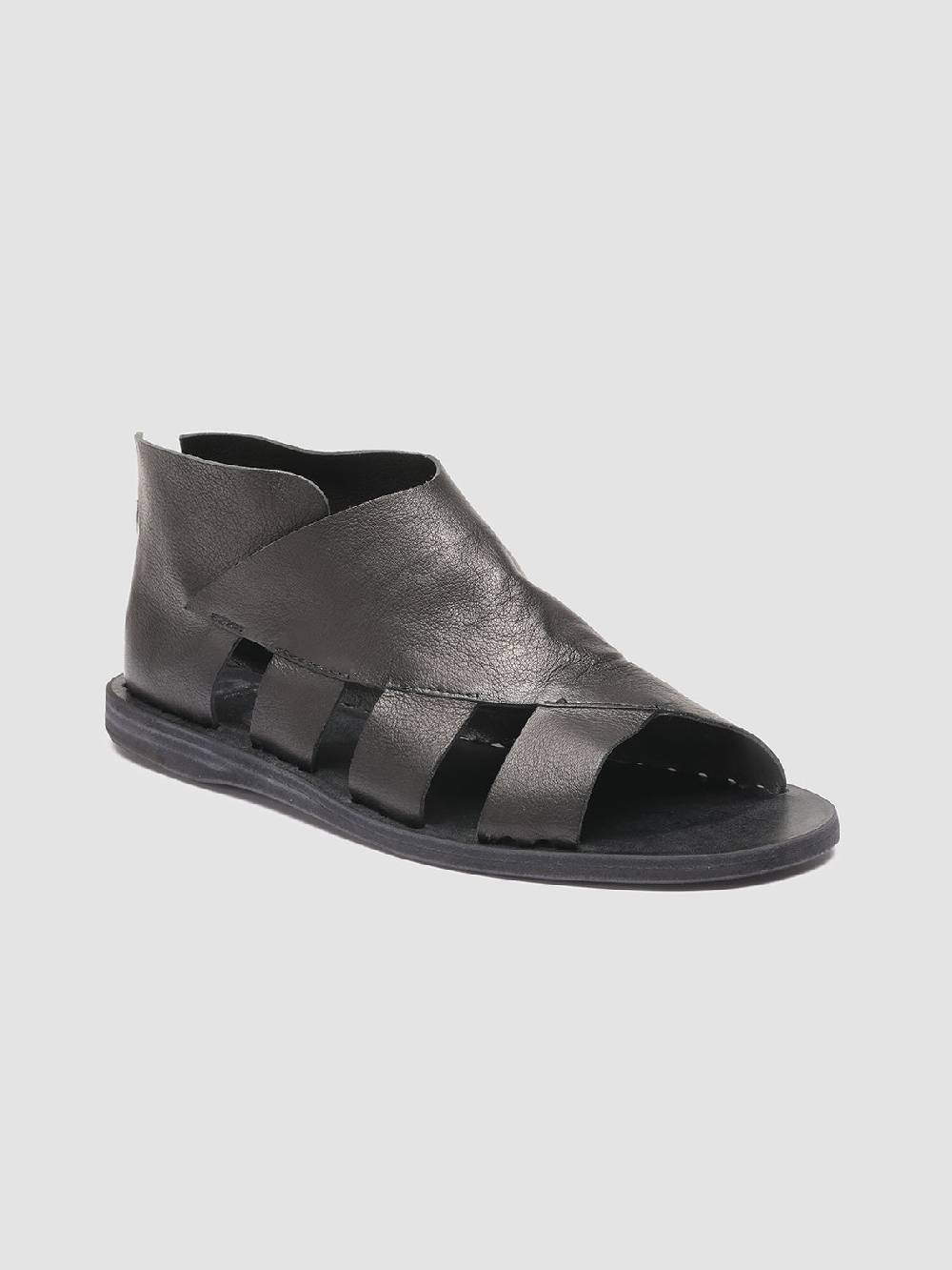 Officine Creative ITACA 032 Sandali in Pelle Nera Prezzo Ridotto