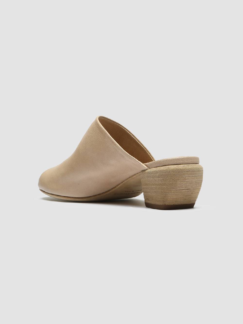 Officine Creative HELYETTE 016 Sabot in Pelle Tortora Presa