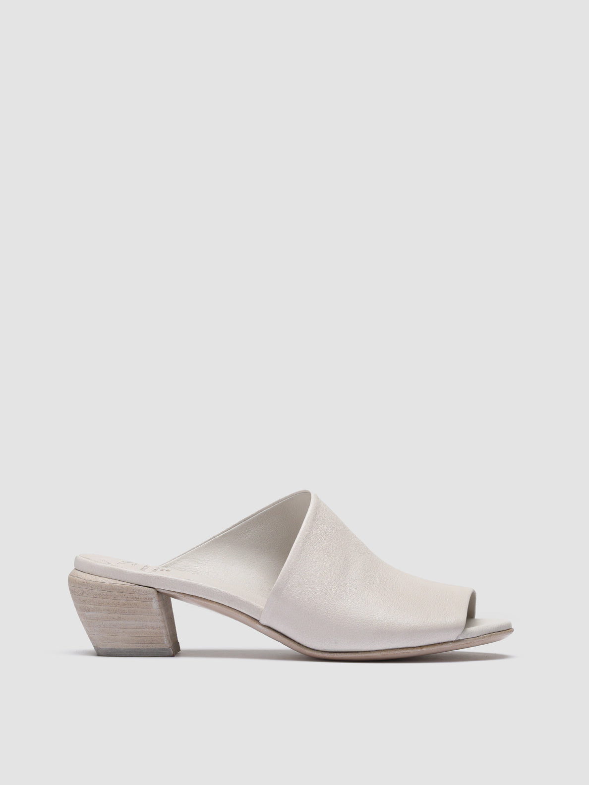 Officine Creative HELYETTE 016 Sabot in Pelle Bianca