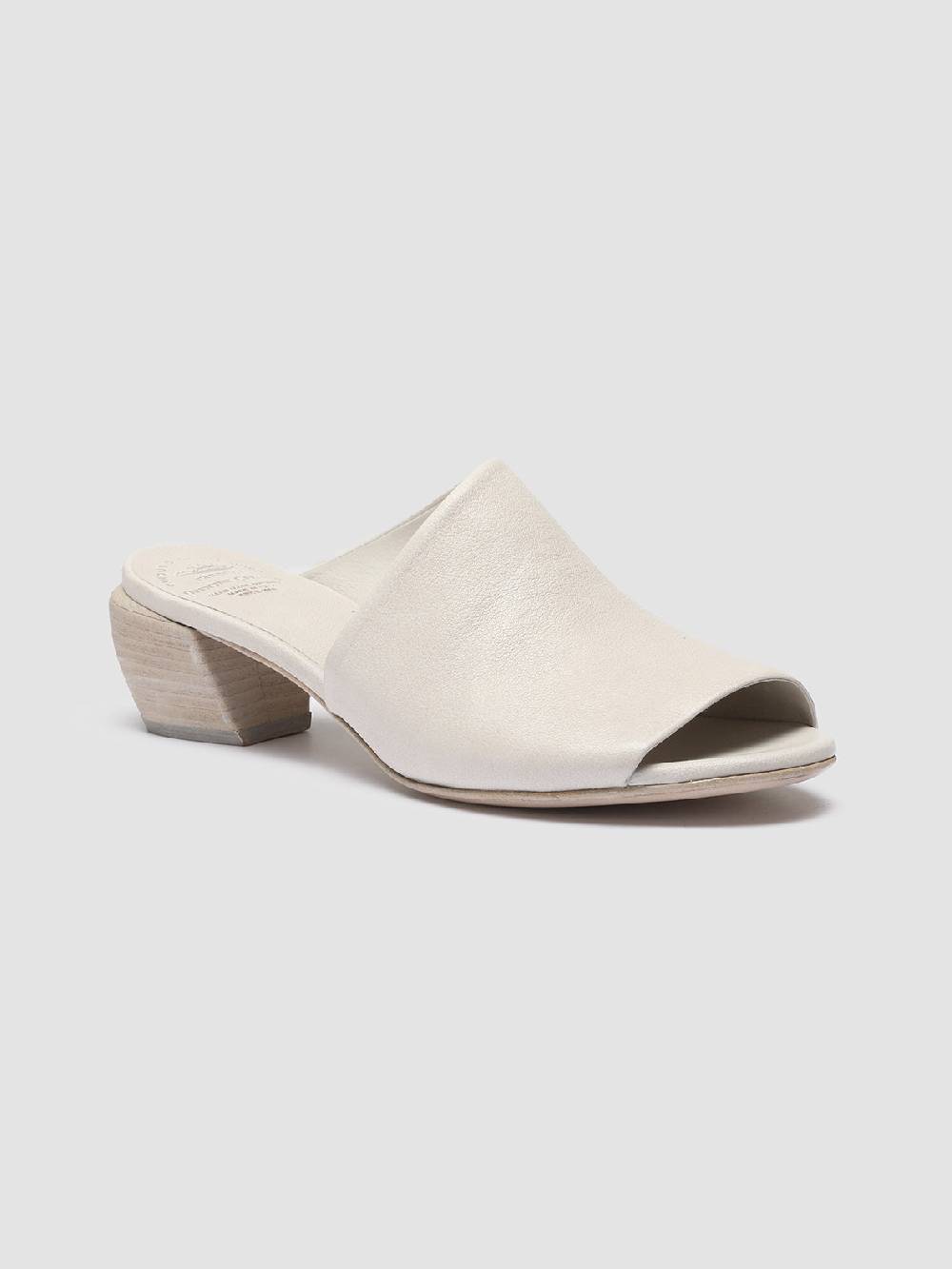 Officine Creative HELYETTE 016 Sabot in Pelle Bianca Sconto