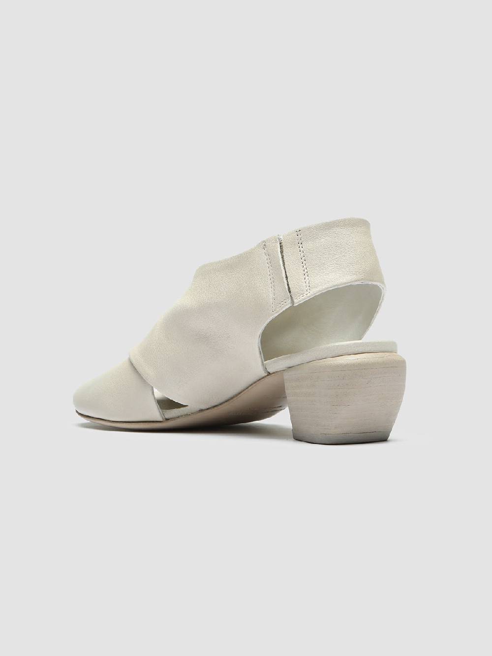 Officine Creative HELYETTE 024 Off White Leather Slide Sandals Offerta