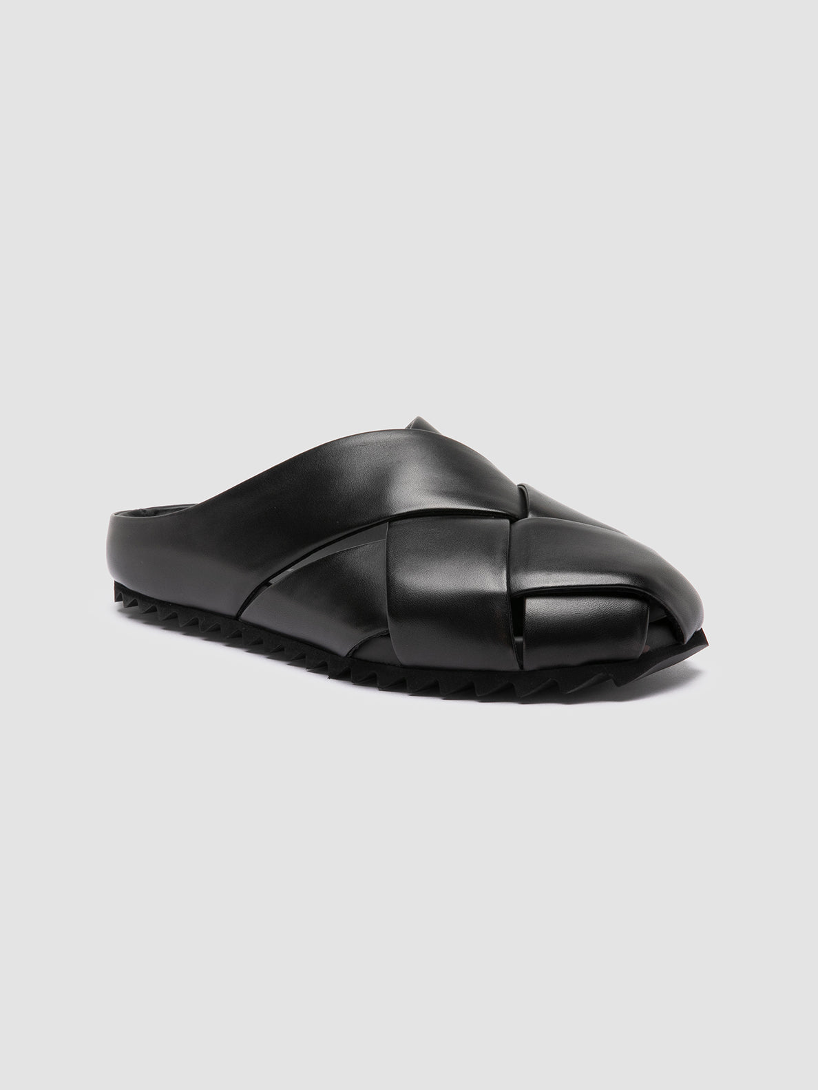 Officine Creative PELAGIE 018 Sandali Sabot in Pelle Nera Economico