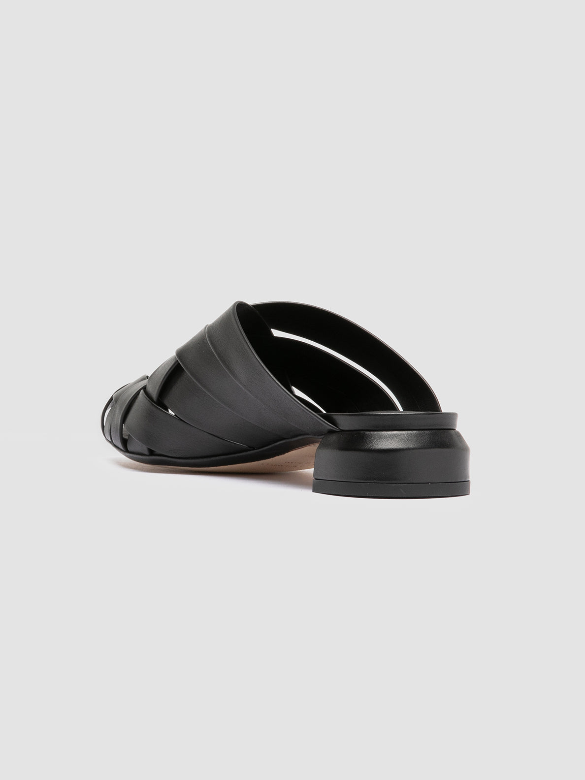 Officine Creative SAGE 105 Sandali Sabot in Pelle Nera Outlet