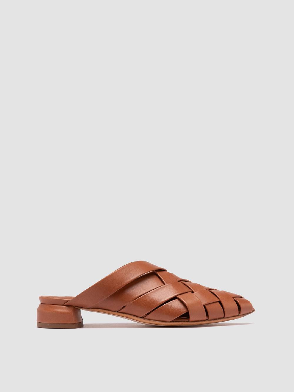 Officine Creative SAGE 105 Sandali Sabot in Pelle Marrone