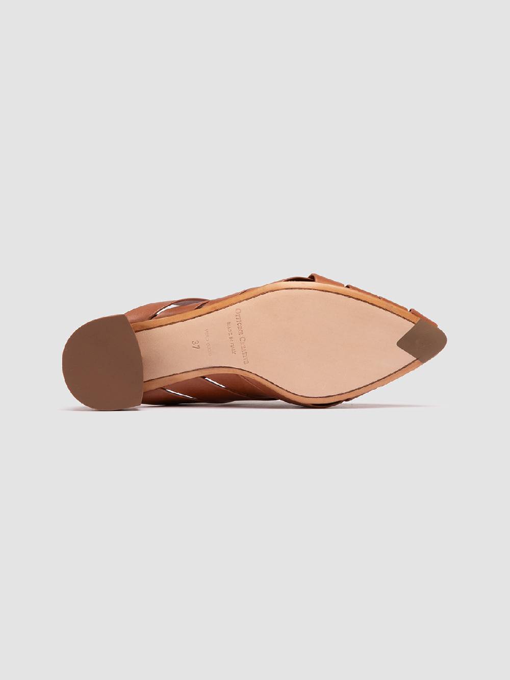 Officine Creative SAGE 105 Sandali Sabot in Pelle Marrone In Vendita