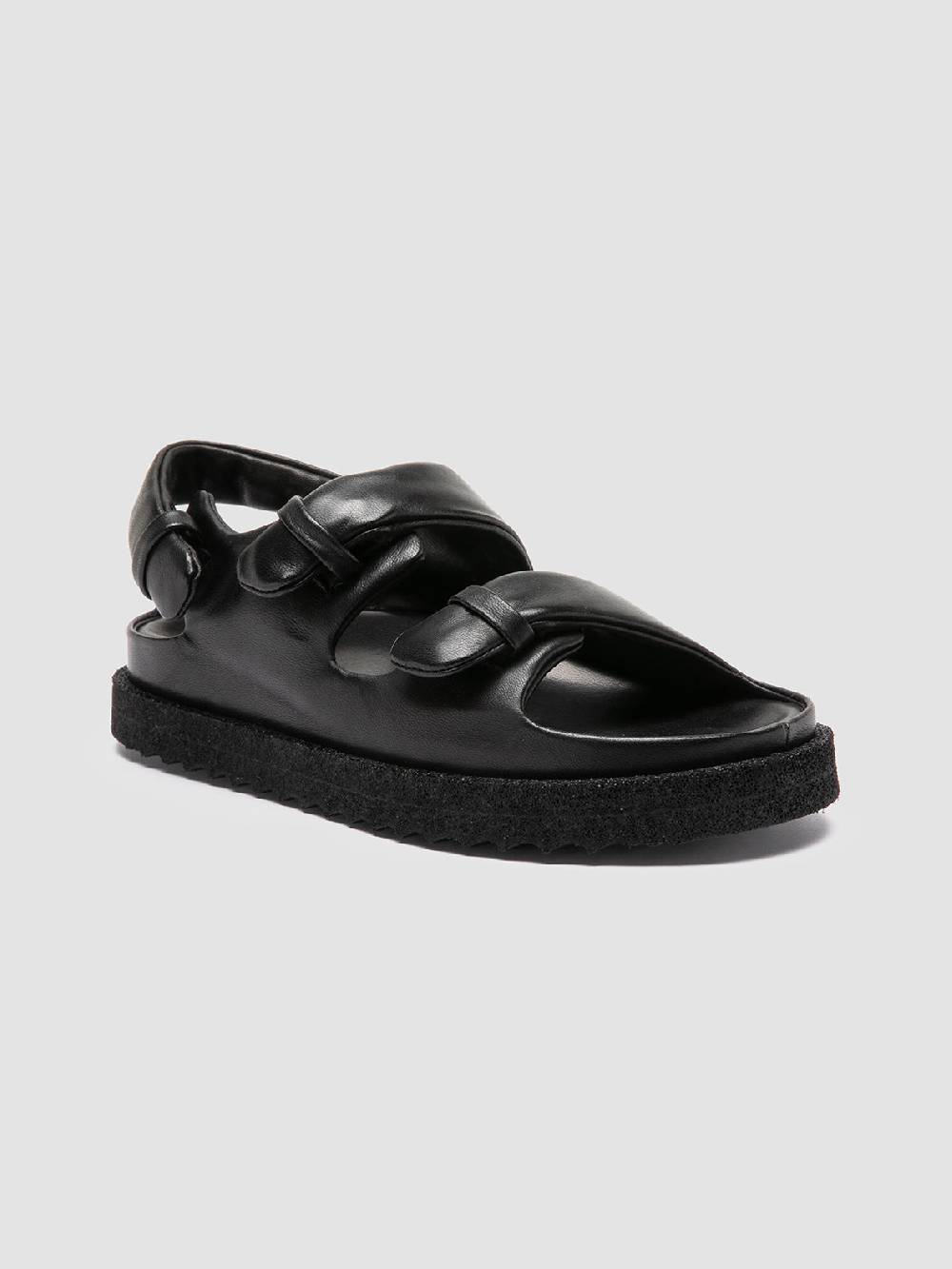 Officine Creative SANDS 102 Sandali Sling Back in Pelle Nera Saldi