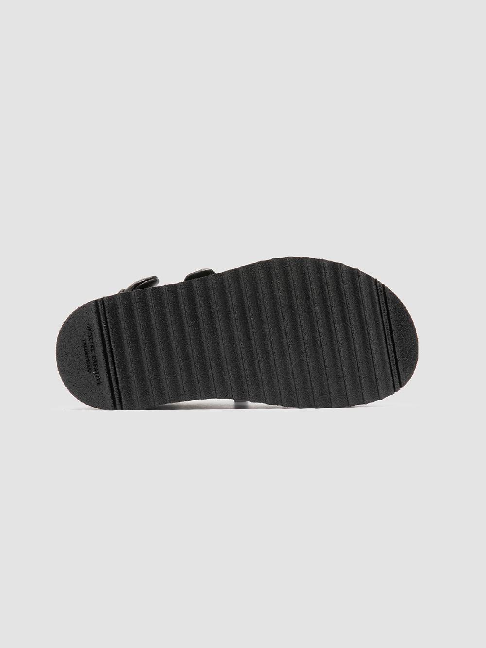 Officine Creative SANDS 102 Sandali Sling Back in Pelle Nera Saldi