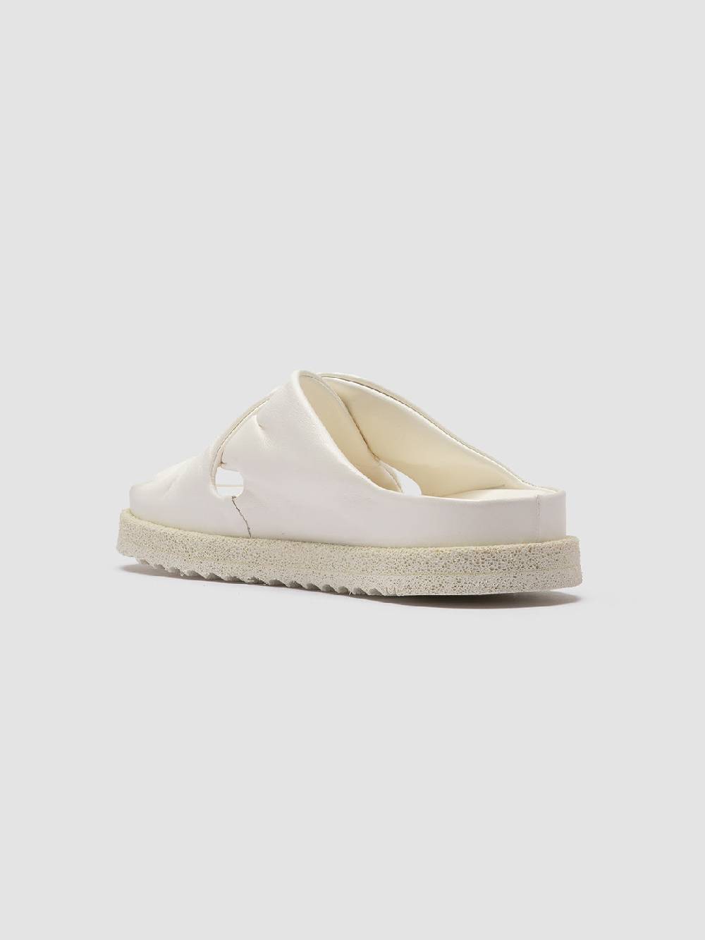 Officine Creative SANDS 103 Sandali Slide in Pelle Bianca Offerte