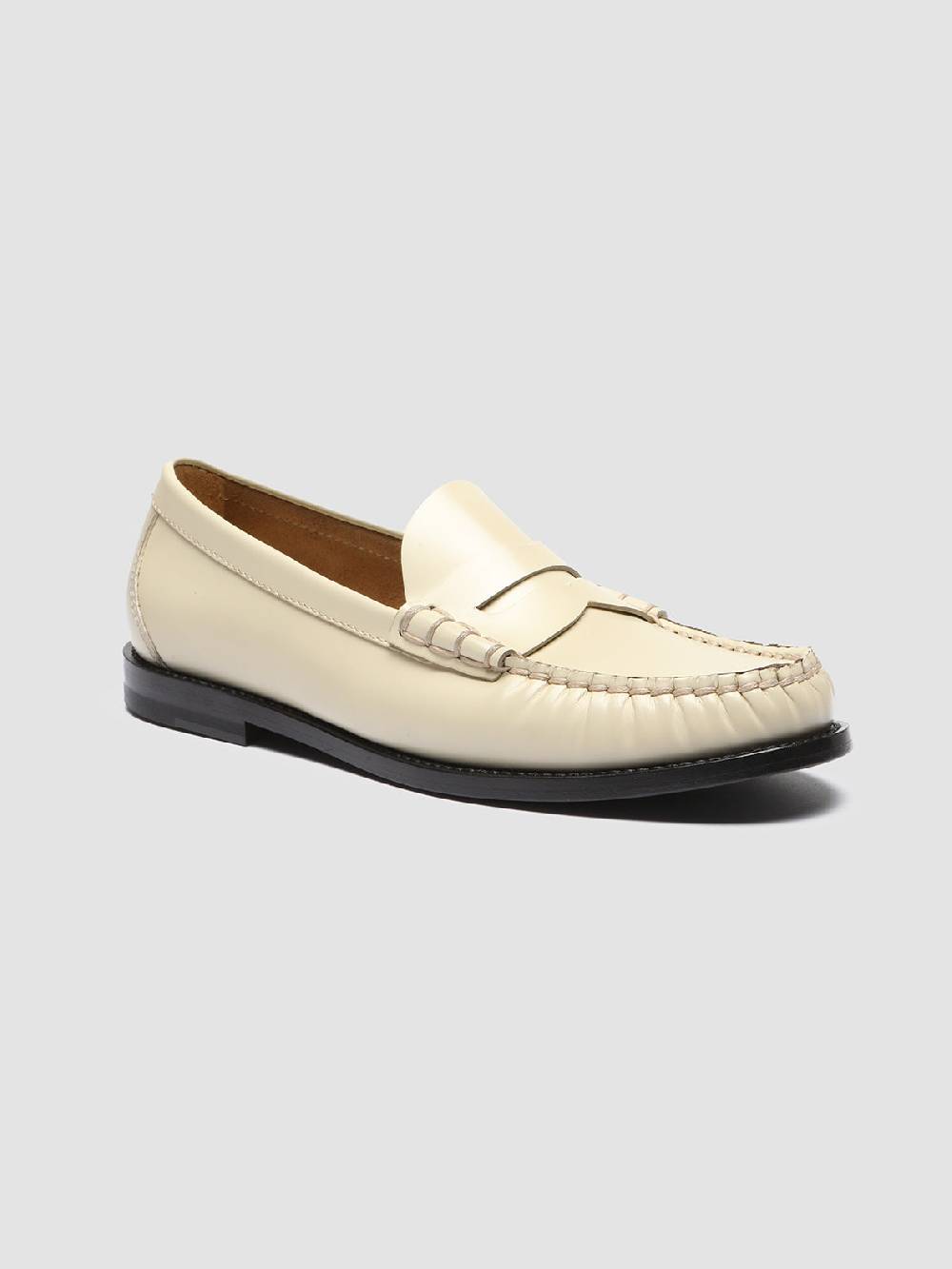 Officine Creative ZIVAGO 103 Ivory Leather Penny Loafers Hotsell