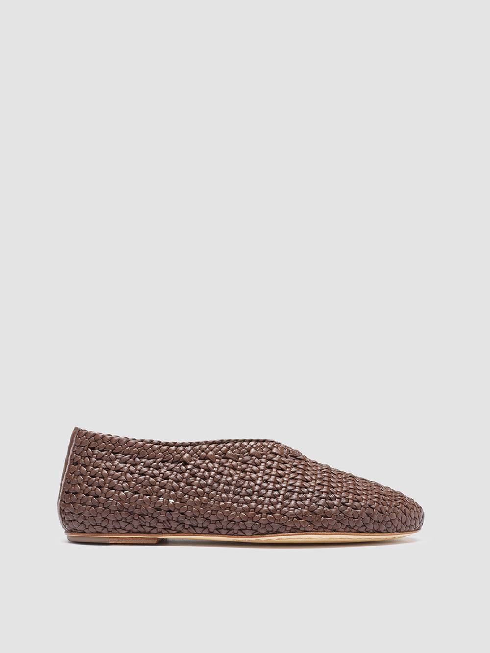Officine Creative BESSIE 011 Mocassini in Pelle Marrone