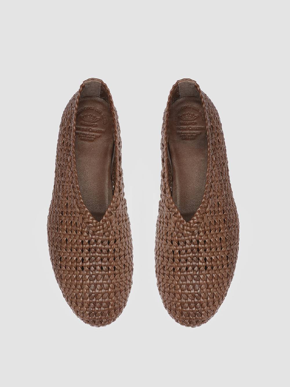 Officine Creative BESSIE 011 Mocassini in Pelle Marrone Vendita Economica