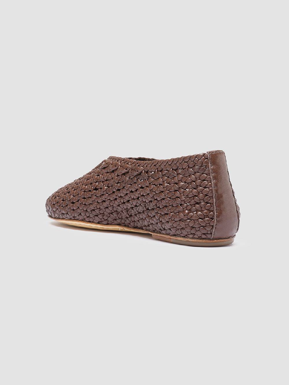 Officine Creative BESSIE 011 Mocassini in Pelle Marrone Vendita Economica