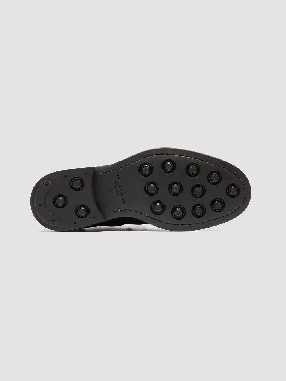 Officine Creative UNIFORM 005 Stivaletti Chelsea in Pelle Scamosciata Marrone Vendite Flash
